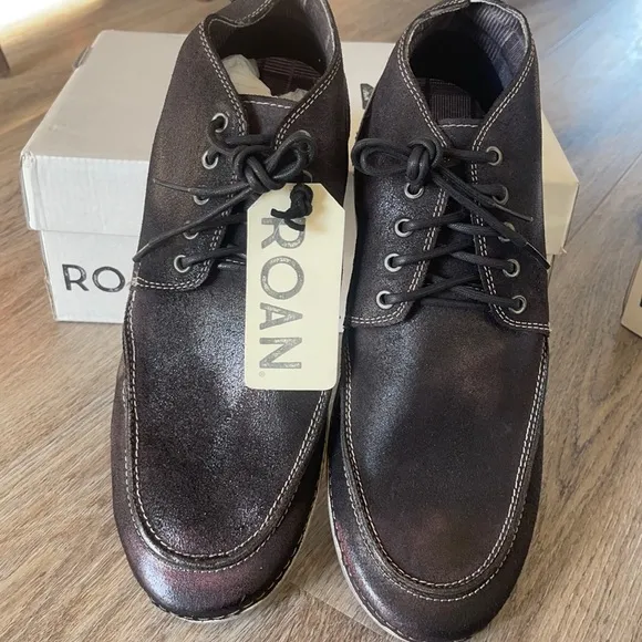 Roan by Bed | Stu “Tobias” Black Oiled Suede Chukka Boot Size 11