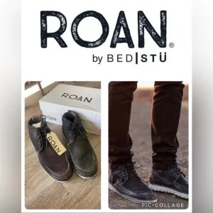 Roan by Bed | Stu “Tobias” Black Oiled Suede Chukka Boot Size 11