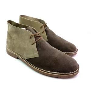Robert Wayne Greyson Mens Size 11 D Beige Taupe Suede Leather Chukka Boots
