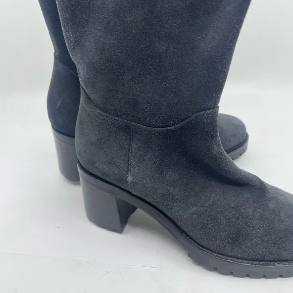 Roberto Festo Blue/ grey suede Heeled Boots made in Italy size 36