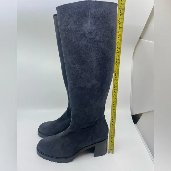 Roberto Festo Blue/ grey suede Heeled Boots made in Italy size 36