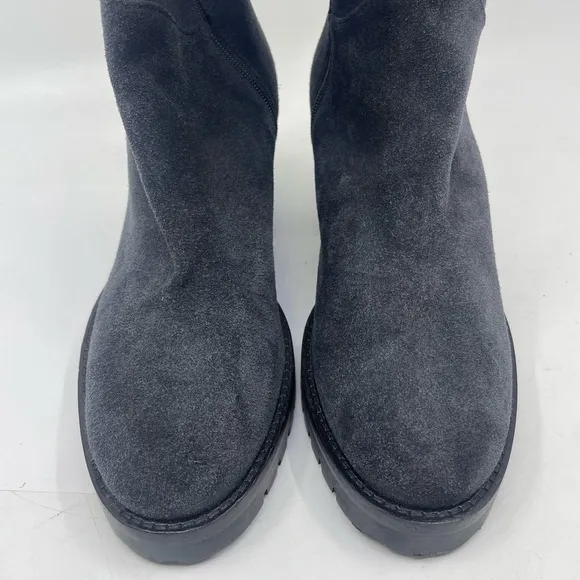 Roberto Festo Blue/ grey suede Heeled Boots made in Italy size 36