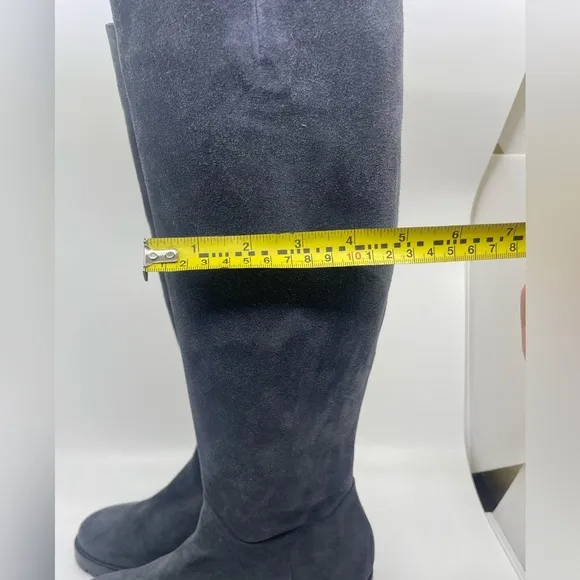 Roberto Festo Blue/ grey suede Heeled Boots made in Italy size 36