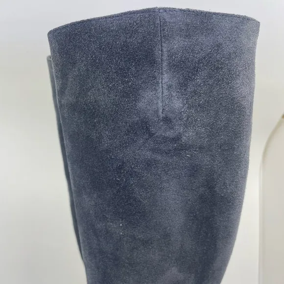 Roberto Festo Blue/ grey suede Heeled Boots made in Italy size 36