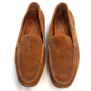 Rockport Leather Loafers Shoes Tan Tumbled Leather Size 10