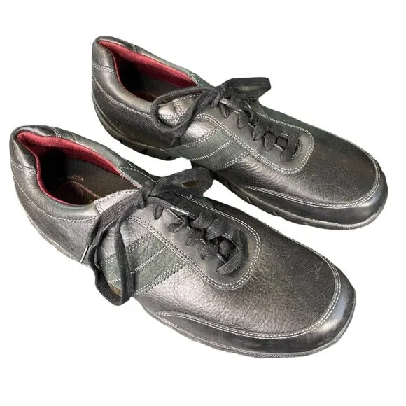 ROCKPORT XCS MEN'S ROADWAY BLACK LEATHER CASUAL SHOES SZ 13M NWOT