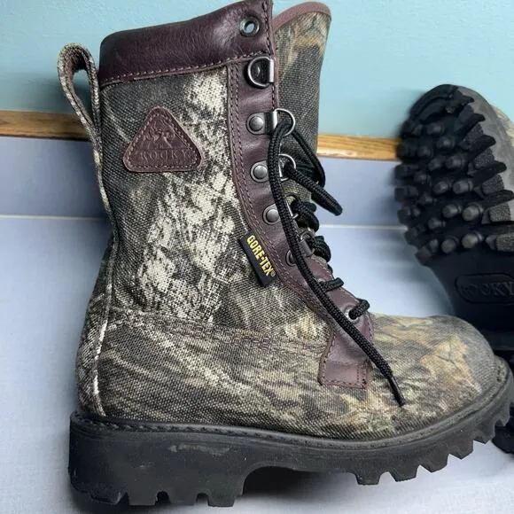Rocky Camo Bear Claw Series Gore-Tex Steel Toe Boots Mens 6 M 800 gr. Insulated