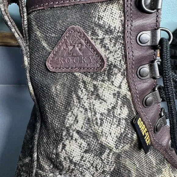 Rocky Camo Bear Claw Series Gore-Tex Steel Toe Boots Mens 6 M 800 gr. Insulated