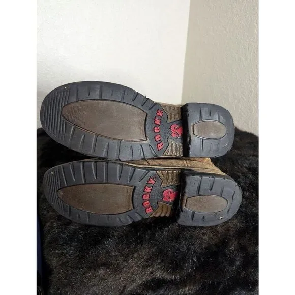Rocky Original Ride Branson Saddle Rope Or Western Boot Waterproof Size 11 M
