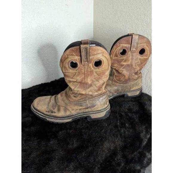 Rocky Original Ride Branson Saddle Rope Or Western Boot Waterproof Size 11 M