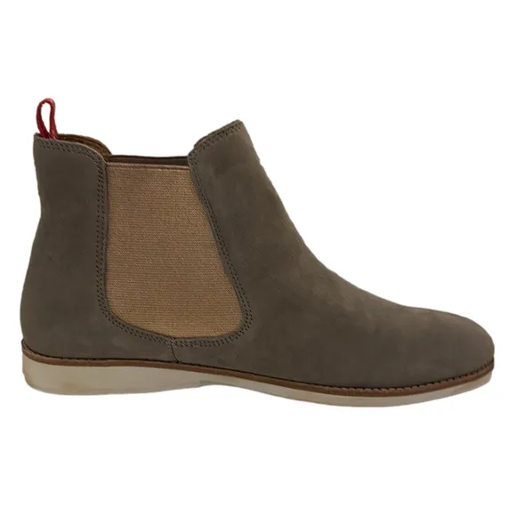 Rollie Chelsea Taupe Suede with Rose Gold Gusset Comfy Boot Size 40 - NWT