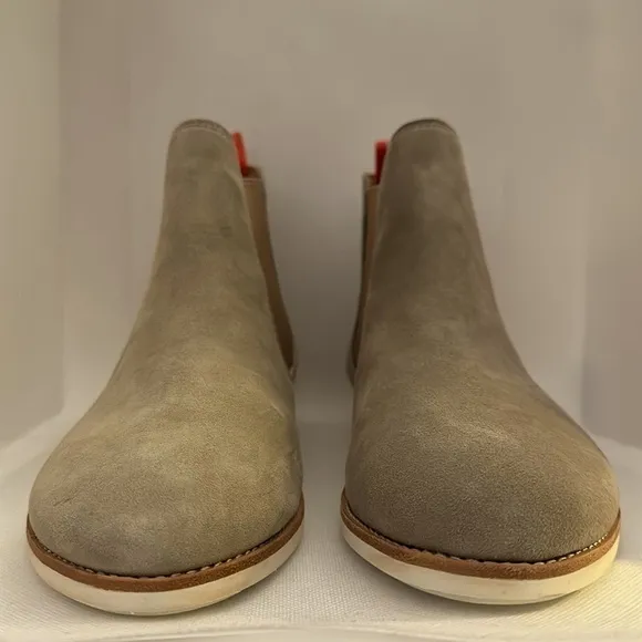 Rollie Chelsea Taupe Suede with Rose Gold Gusset Comfy Boot Size 40 - NWT