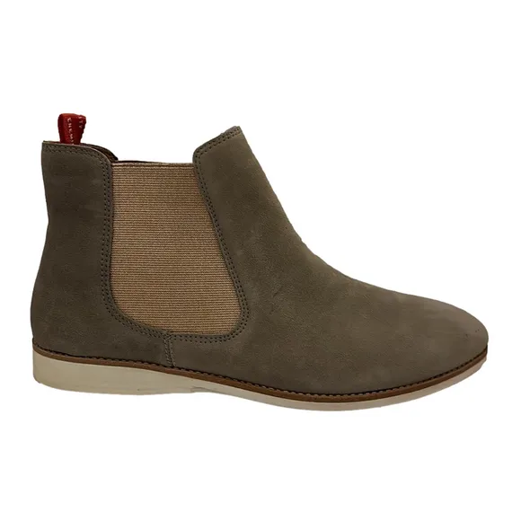 Rollie Chelsea Taupe Suede with Rose Gold Gusset Comfy Boot Size 40 - NWT