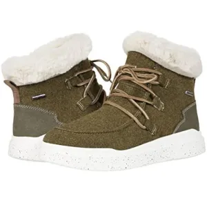 Romika Womens Helsinki 01 Boot Olive/Kombi‎ size 39 Fur US 10/10.5