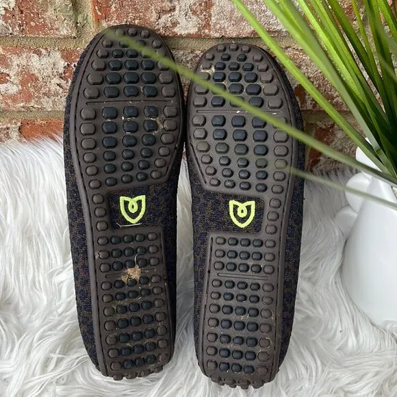 Rothy's The Driver Espresso Spot Knit Loafers Comfort Shoes Women’s US 7 EU 37.5