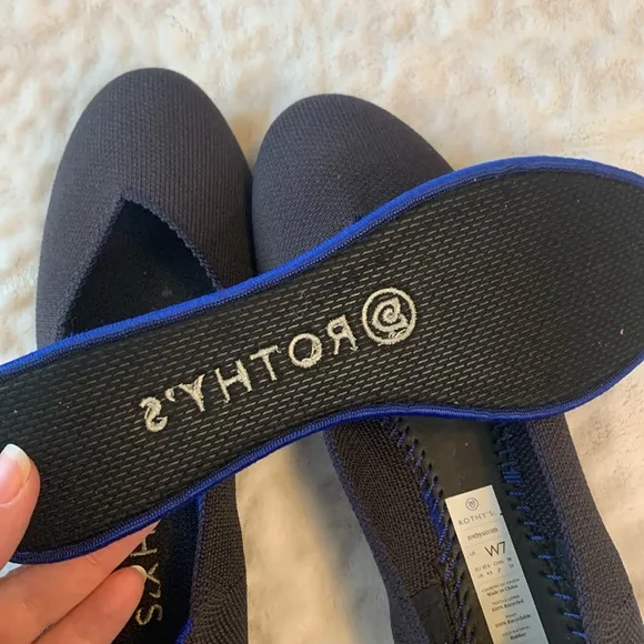 Rothy's The Flat in Navy Size 7
