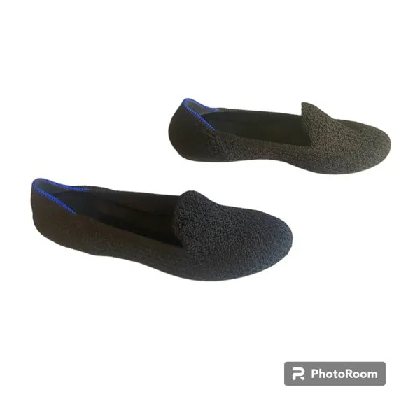 Rothy's The Loafer Black HoneyComb SZ 5.5