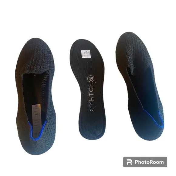 Rothy's The Loafer Black HoneyComb SZ 5.5