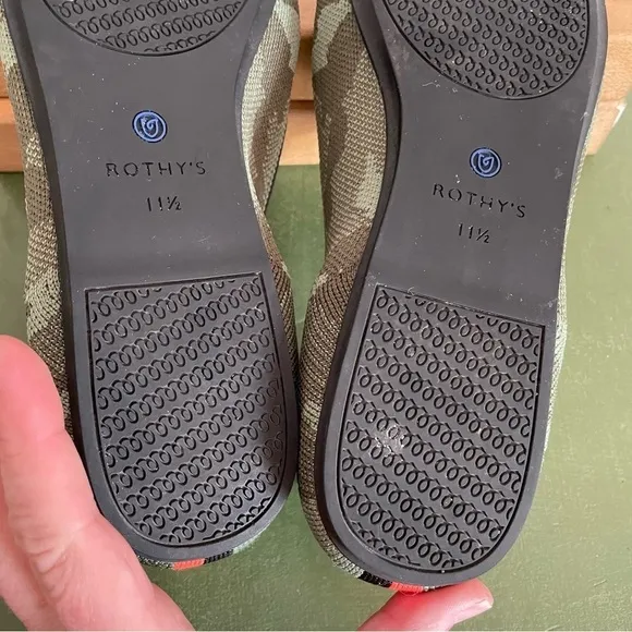 Rothy’s THE LOAFER in Flyknit Green Camo
