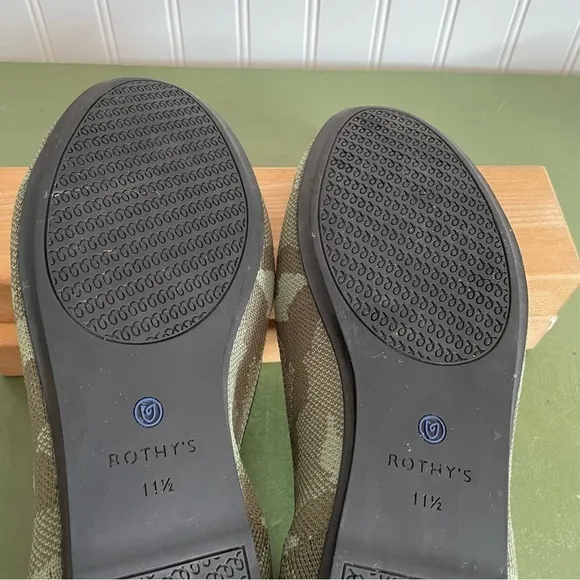 Rothy’s THE LOAFER in Flyknit Green Camo