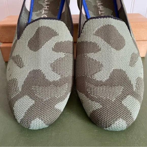 Rothy’s THE LOAFER in Flyknit Green Camo