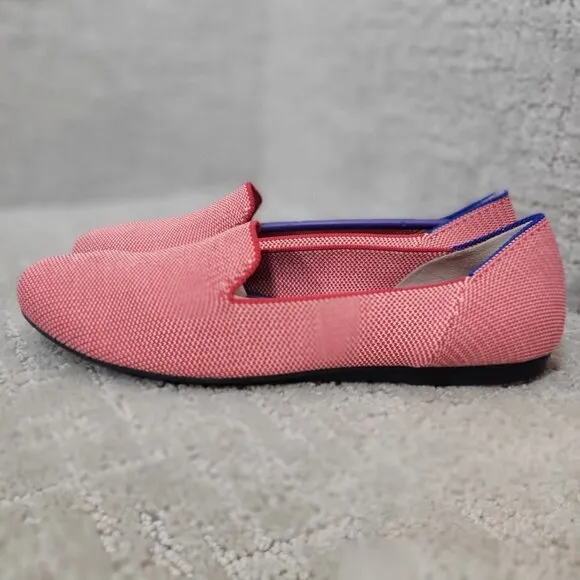 Rothy's The Loafers Women's Size 8 US Red Lollipop Textile Slip On Flat Shoes