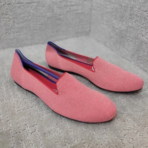 Rothy's The Loafers Women's Size 8 US Red Lollipop Textile Slip On Flat Shoes