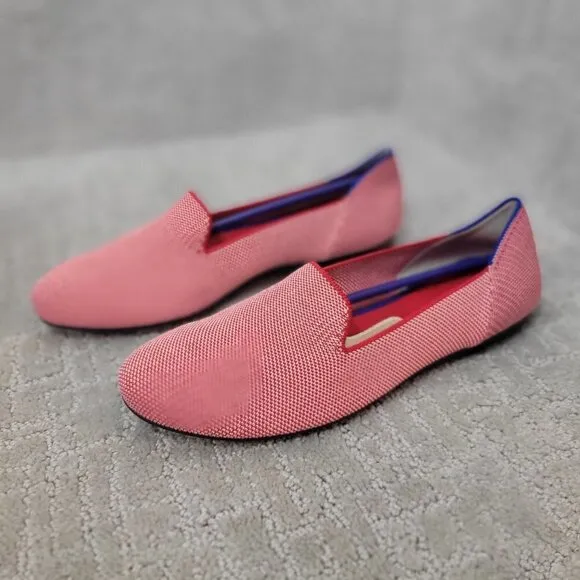 Rothy's The Loafers Women's Size 8 US Red Lollipop Textile Slip On Flat Shoes
