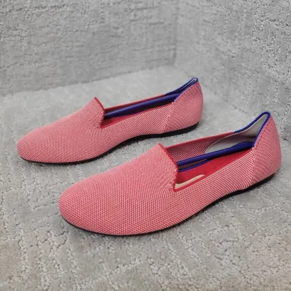 Rothy's The Loafers Women's Size 8 US Red Lollipop Textile Slip On Flat Shoes