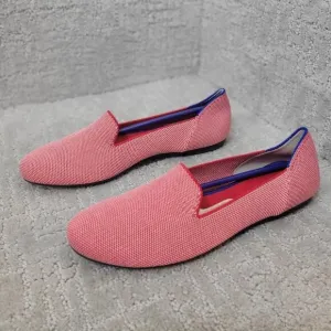 Rothy's The Loafers Women's Size 8 US Red Lollipop Textile Slip On Flat Shoes