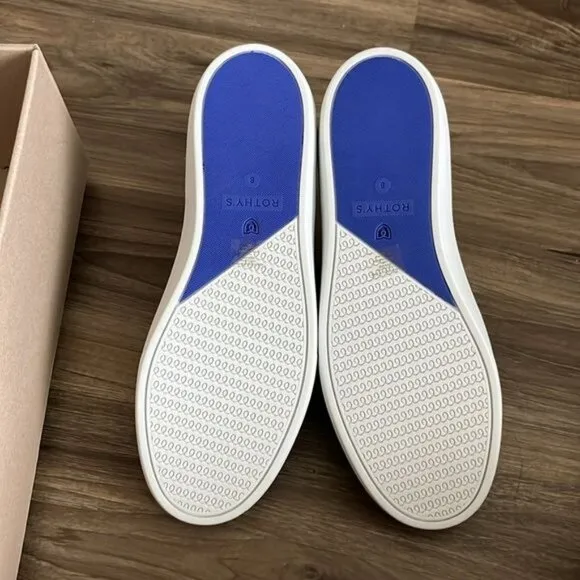 Rothy's The Original Slip On Sneaker in Black Woven Knit Slip Ons