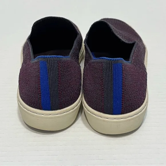 Rothy’s The Original Slip On Sneaker in Fig Python Purple Women’s Size 7 Comfort