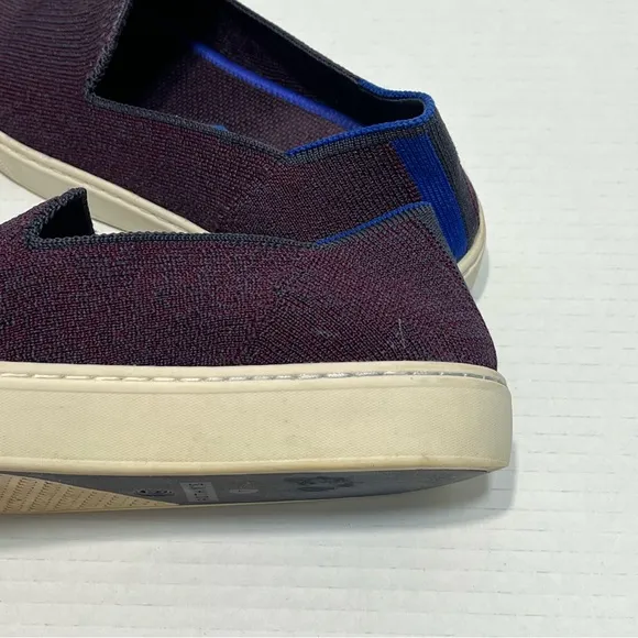 Rothy’s The Original Slip On Sneaker in Fig Python Purple Women’s Size 7 Comfort