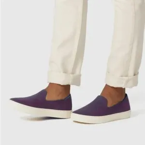 Rothy’s The Original Slip On Sneaker in Fig Python Purple Women’s Size 7 Comfort
