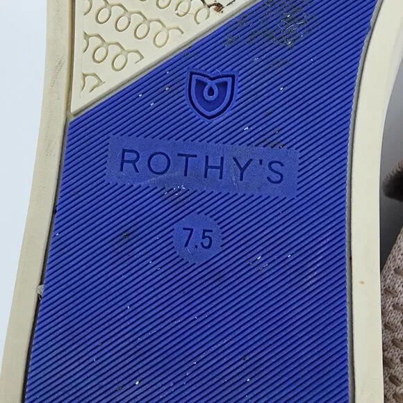 Rothy’s The Original Slip-On Sneaker in Retired Honeycomb Lavender Size 7.5