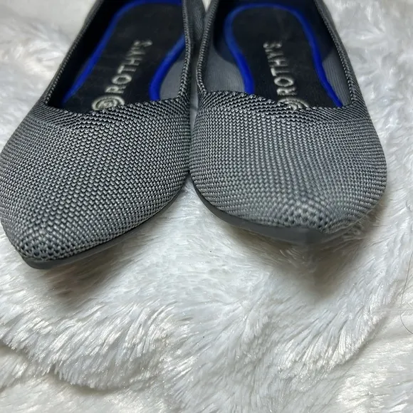 Rothy’s The Point Grey Birdseye Ballet Slip On Flats Size 7 1/2