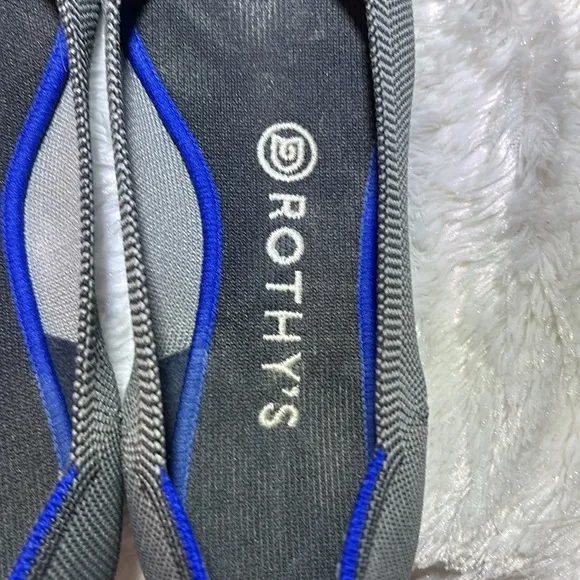 Rothy’s The Point Grey Birdseye Ballet Slip On Flats Size 7 1/2