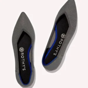 Rothy’s The Point Grey Birdseye Ballet Slip On Flats Size 7 1/2