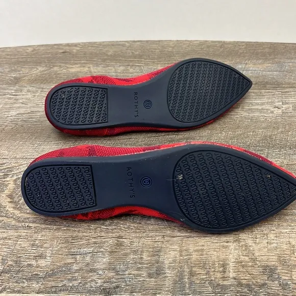 Rothy’s THE POINT -Red Camo Size 7.5