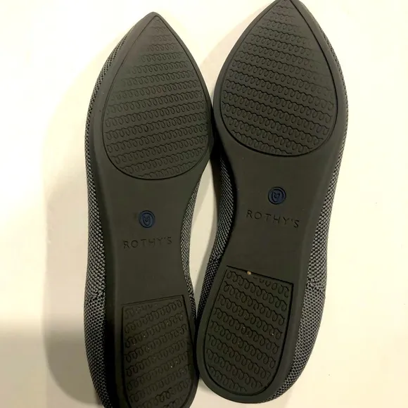 Rothy's The Point Shoe - Cloud Grey Birdseye