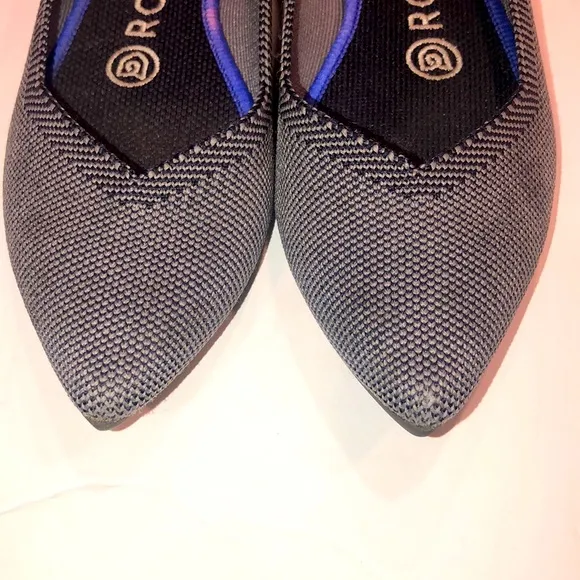 Rothy's The Point Shoe - Cloud Grey Birdseye