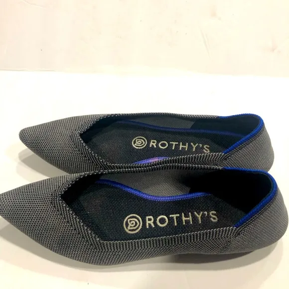 Rothy's The Point Shoe - Cloud Grey Birdseye