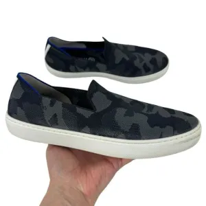 Rothy's The Sneaker Gray Camo Slip On Round Toe Flats Shoes Womens Size 10.5