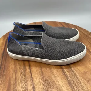 Rothys The Sneaker Slip On Shoes Womens Size 9 Gray Canvas Casual Low Top