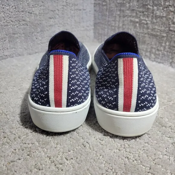 Rothy's The Sneaker Womens Size 9 Maritime Gradient Textile Slip On Casual Shoes