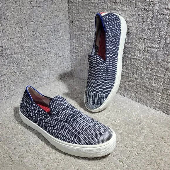 Rothy's The Sneaker Womens Size 9 Maritime Gradient Textile Slip On Casual Shoes