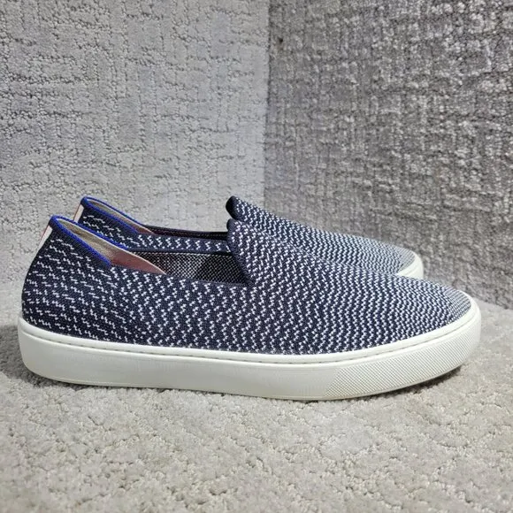Rothy's The Sneaker Womens Size 9 Maritime Gradient Textile Slip On Casual Shoes