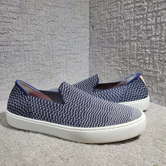 Rothy's The Sneaker Womens Size 9 Maritime Gradient Textile Slip On Casual Shoes