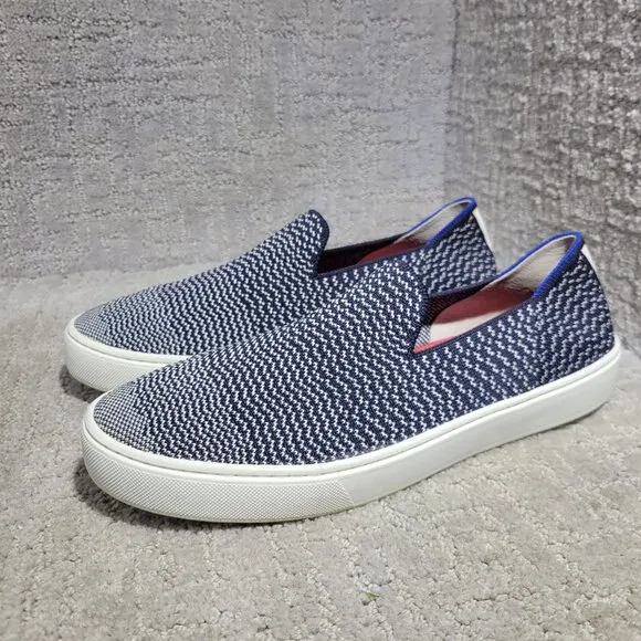 Rothy's The Sneaker Womens Size 9 Maritime Gradient Textile Slip On Casual Shoes