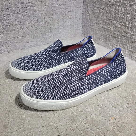 Rothy's The Sneaker Womens Size 9 Maritime Gradient Textile Slip On Casual Shoes